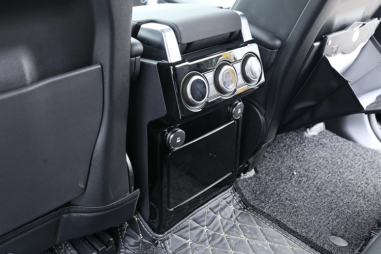 3 стиля ABS подлокотник коробка задний AC выход Вентиляционное покрытие Накладка для Land Rover Дискавери 5 LR5 аксессуары для стайлинга автомобилей