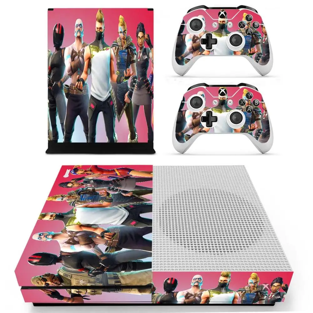 Кожаный стикер наклейка для microsoft Xbox One S консоль и 2 контроллера для Xbox One S Кожа Наклейка виниловый аксессуар