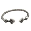 Norse Thor Hammer Thunder Torque Viking Bracelet Men Cuffs Bangles For Women Accessories 6