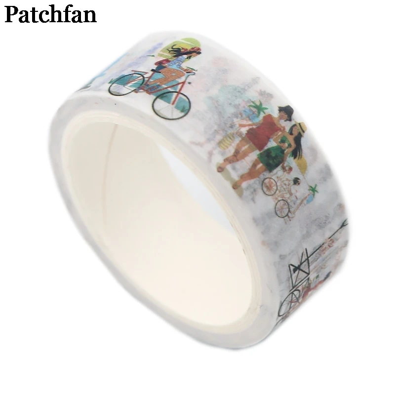 20 шт./лот Patchfan Парижский стиль иллюстрация 90s DIY Скрапбукинг дети клей васи маскирующая Лента Печатный узор стикер A2340