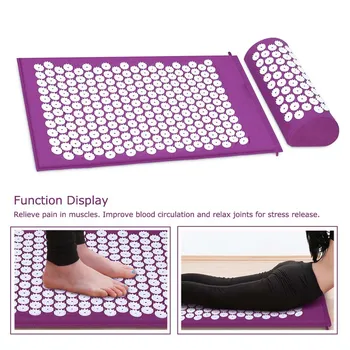 

Plastic Acupuncture massage cushion Relaxation Relief Stress Tension Body yoga mat for Relax Body Pain Health Care spa