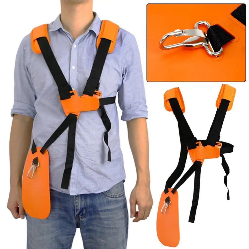 Adjustable Strimmer Double Shoulder Harness Strap Mower Trimmer Padded Belt Garden Protection Panel Lawn mower harness hot