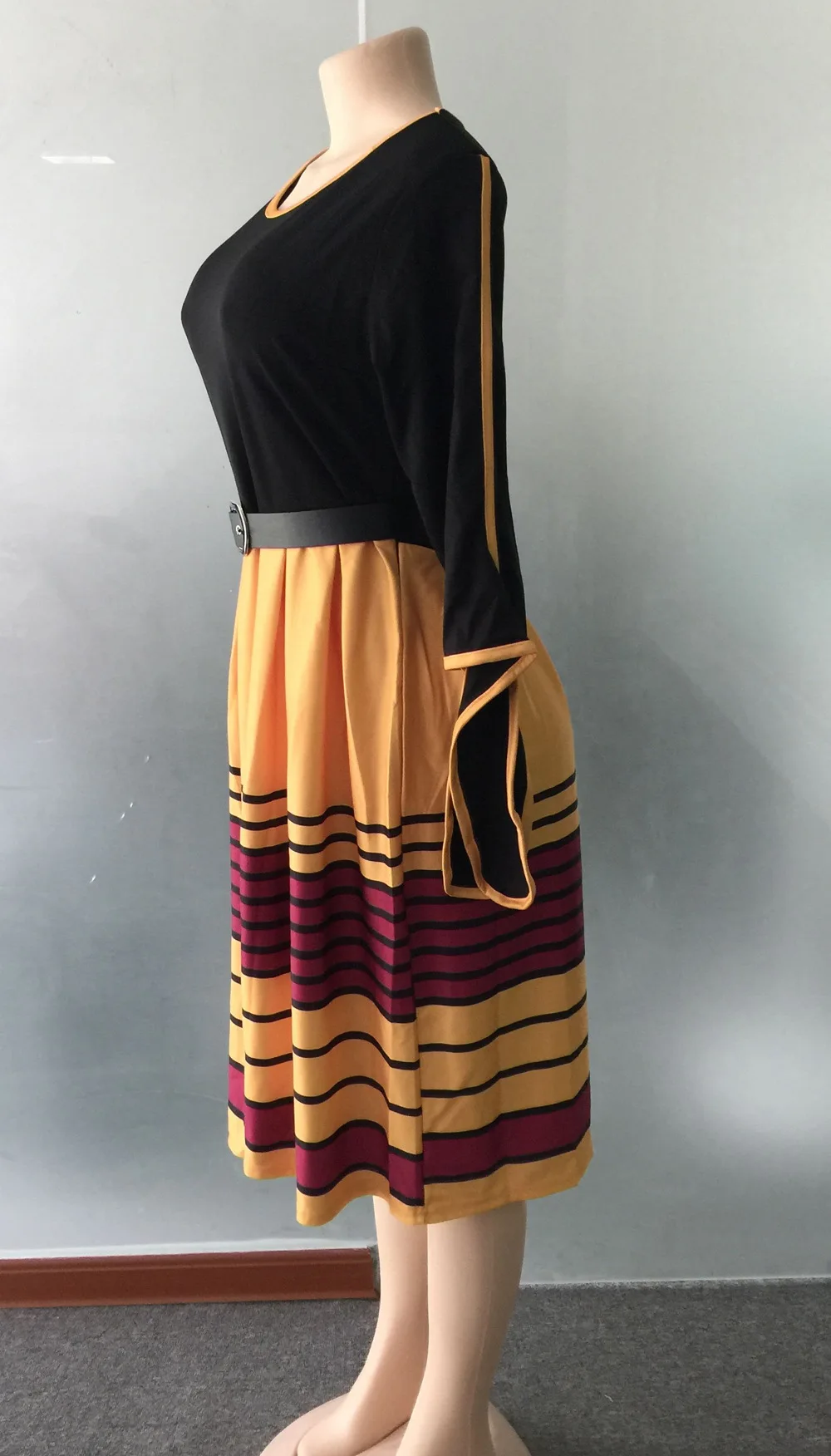 2019 Новое поступление, летнее и осеннее платье в африканском стиле для женщин, большие размеры, Платье До Колена m-xxl