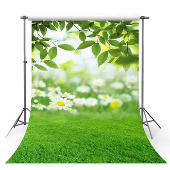 

TAIBO Background Photography Grassland Little Chrysanthemum Background Scenes Photo Studio Backdrop Photocall