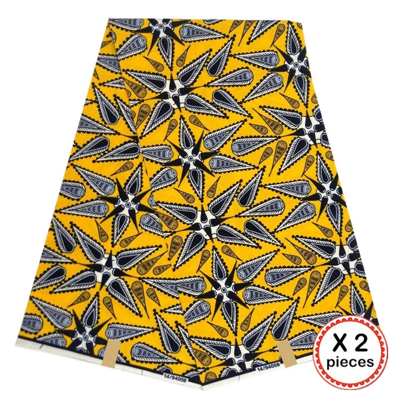 Африканская восковая ткань с принтом Анкара для шитья Анкара африканская ткань 12 ярдов Нигерия хлопок Гана ткань для платья 91015