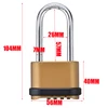 1 pcs Brass Four Digit Number Combination Password Lock Combination Padlock Security Lock Drawer Cabinet Door Hardware ► Photo 2/6