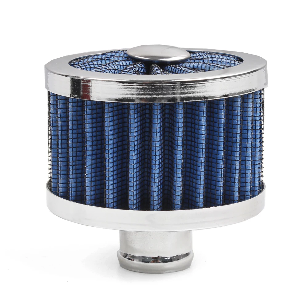 Luchtfilter, 13 mm / 0.5in Mini-luchtinlaatfilter Vent Carterontluchting Universele auto-accessoire(rood