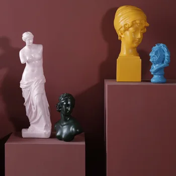 

David Head Portraits Bust Venus large Gypsum Statue Michelangelo Buonarroti Home Decoration Resin Art&Craft Sketch Practice