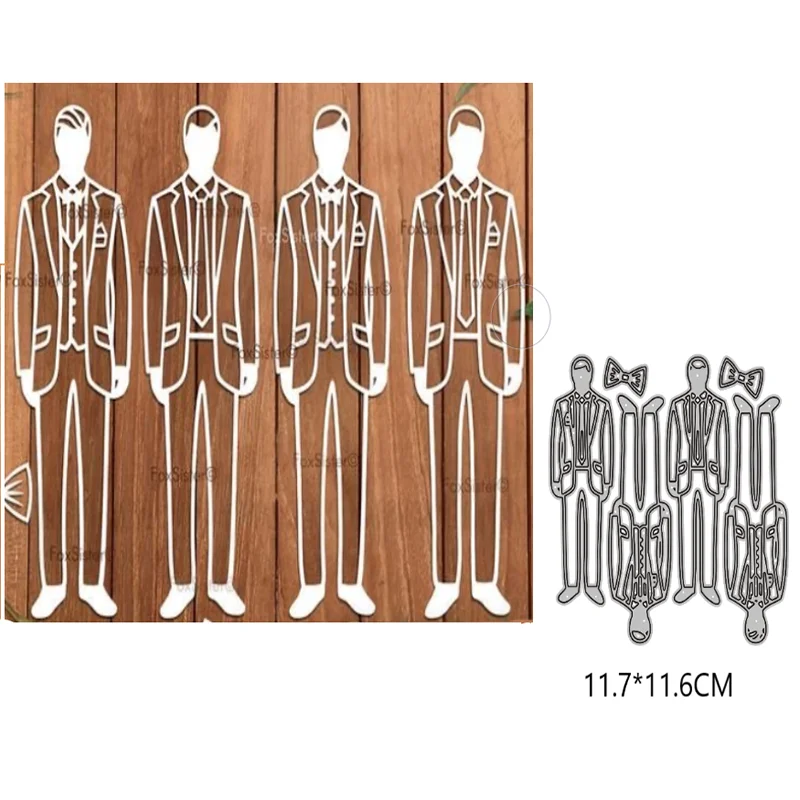Four men's Looks Metal Cutting Dies New 2021 DIY crapbooking Paper Making Craft die Frame Die Embossing | Дом и сад