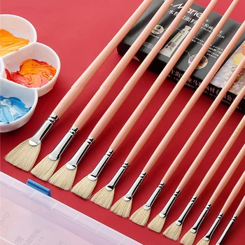 

Bgln acrylic gouache fan-shaped pen single-packed watercolor brush beginner oil painting acrylic brush color pen art supplies