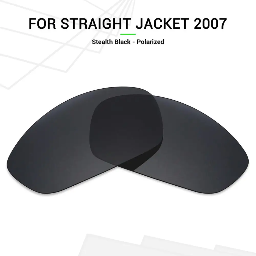 MRY ПОЛЯРИЗОВАННЫХ Сменные Линзы для Oakley Смирительную рубашку 2007 Солнцезащитные Очки Классический Черный