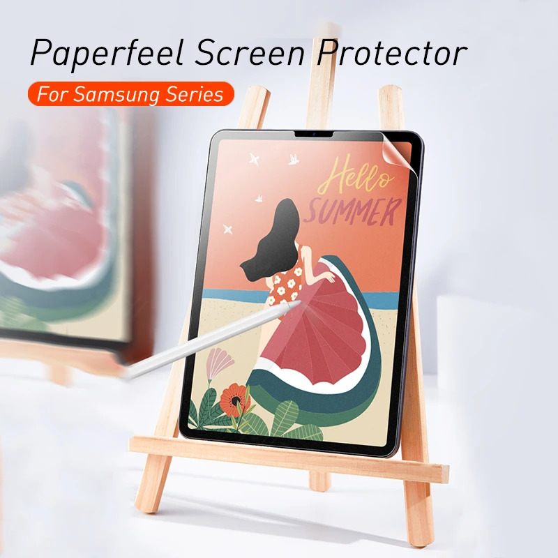Paperfeel Screen Protector For Samsung Galaxy Tab S6 Lite A7 10.4 2020 Frosted Protective film Soft PET Painting Touch Screen tablets case