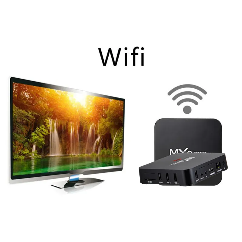 MXQ Pro Android 7,1 smart tv Box 2 Гб ОЗУ 16 ГБ чип Amlogic S905W 2,4G WiFi 4K Google Netflix Youtube медиаплеер телеприставка