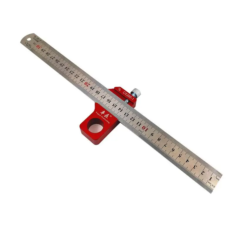 

DishyKooker Woodworking Scale Ruler Centre Finder Circular Center Measuring Tool
