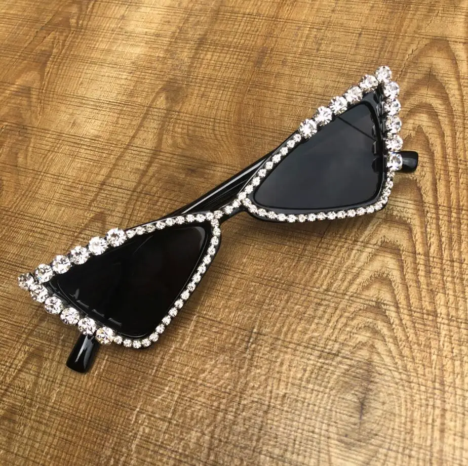 ZAOLIHU Baby Cat Eye Sunglasses Kids Diamond Crystal Sun Glasses UV400 Summer Shades Black Red Small Eyewear Luxury Gafas de
