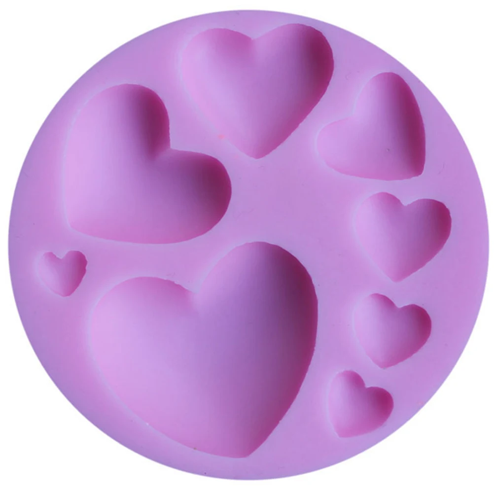 3D Silicone loving heart Shaped Mold Fondant Cake Tool Chocolate Candy Cookies Pastry Soap Moulds Hot Sale