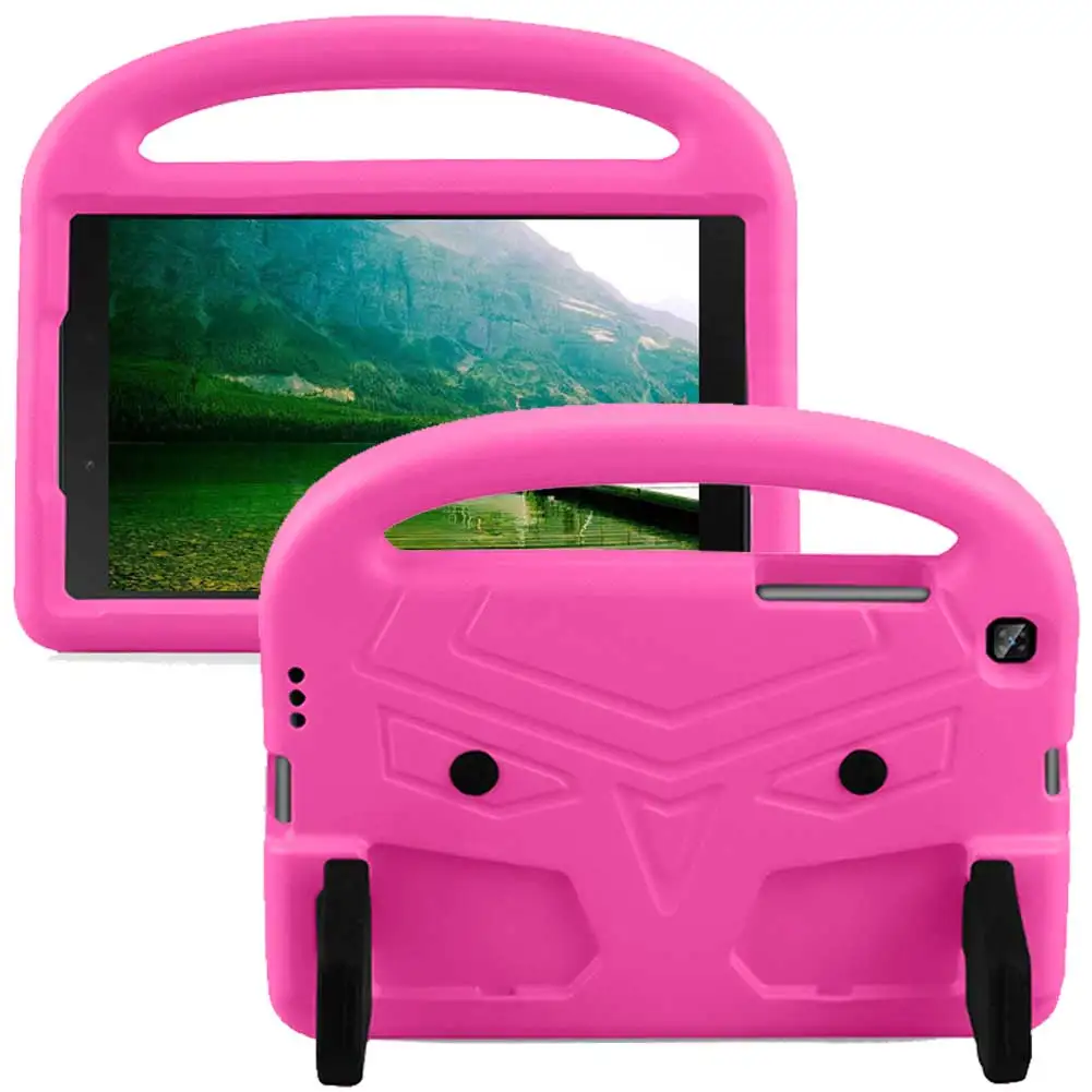 Детский безопасный противоударный чехол для samsung Galaxy Tab 8,0 дюймов SM-T290 SM-T295 планшетный корпус EVA ручка подставка чехол для детей - Цвет: Rose