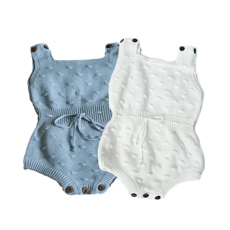 

New 2019 Knitted Ball Baby Rompers For Girls Overalls Autumn Girl Clothes Toddler Clothing Baby Costume Infant Jumpsuit