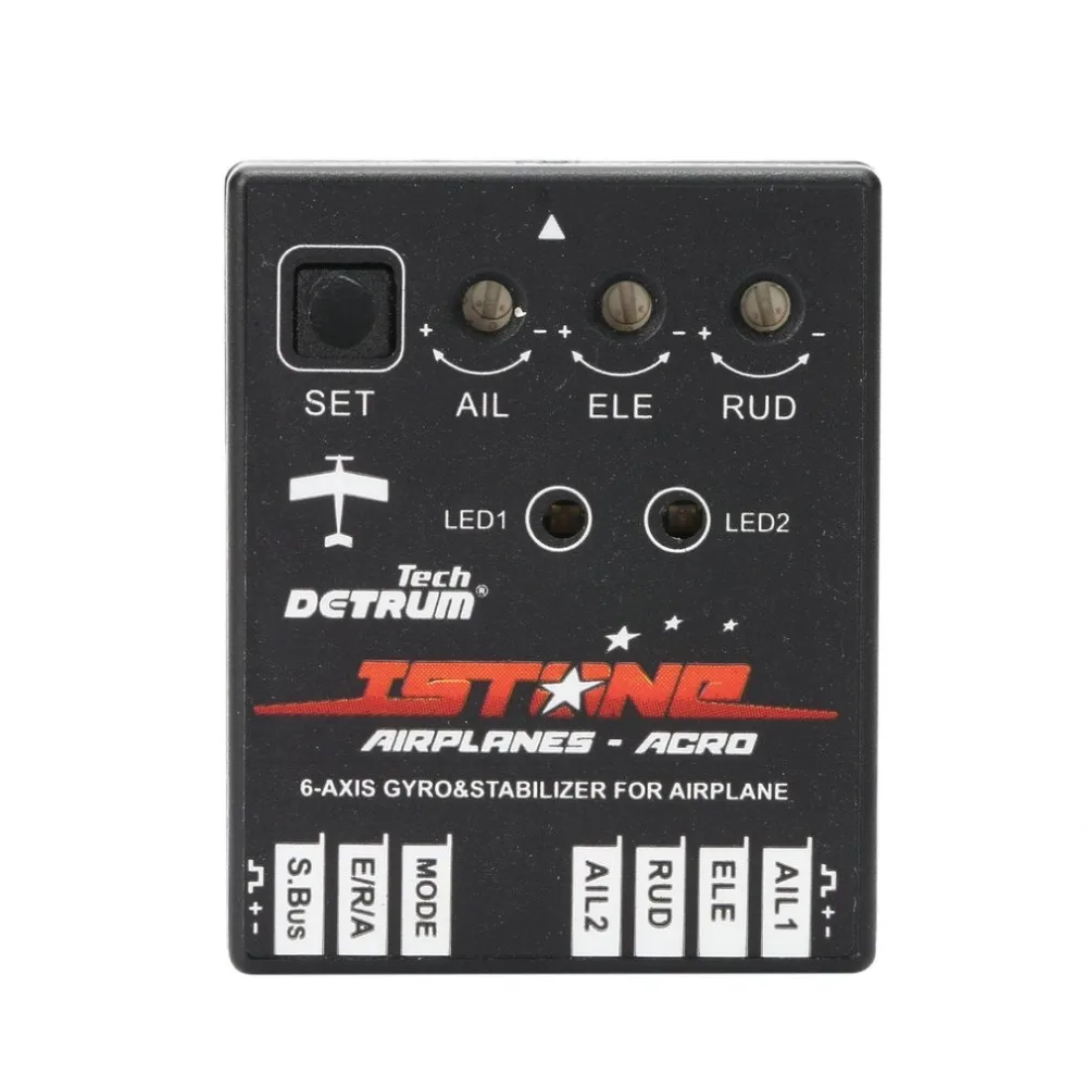 Detrum IstonePro 6-осевой стабилизатор гироскопа с 3 режима полета для самолета RC с неподвижным крылом беспилотный летательный аппарат запасных Запчасти аксессуары