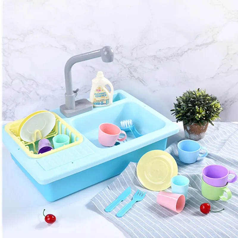 Игровой домик, кухня, развивающая игрушка, ребенок, готовка, Кук, модель, набор кухонной посуды, 3-6 лет, детская посуда, счетчик для мытья