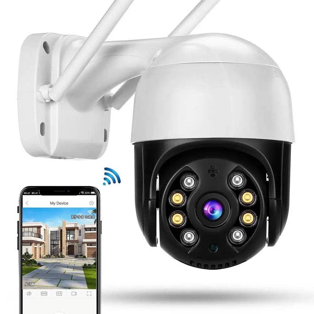 WiFi-PTZ-Outdoor-Security-Camera-iCsee-APP-Mini-Size-1080P-HD-Pan-Tilt ...