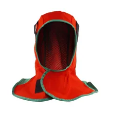 Огнестойкая хлопчатобумажная ткань сварочный колпак сварочные шапки пламенный несгораемый шлем шляпа Сварка Защита шеи сварщик Защитная крышка