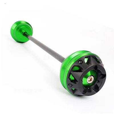 Front Axle Fork Wheel Protector For KAWASAKI Z800 Z1000 Z1000SX Ninja 1000 Z900 Z650 Motorcycle Accessories Crash Slider Pad Green