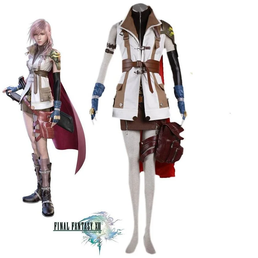 

Unisex Cos Final Fantasy XIII Eclair Farron Lightning Cosplay Costumes