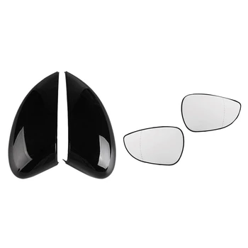 

Car Rearview Mirror Cover for Ford Fiesta Mk7 2008-2017 with 2Pcs Car Left Right Rear View Wing Mirror Lens Glass
