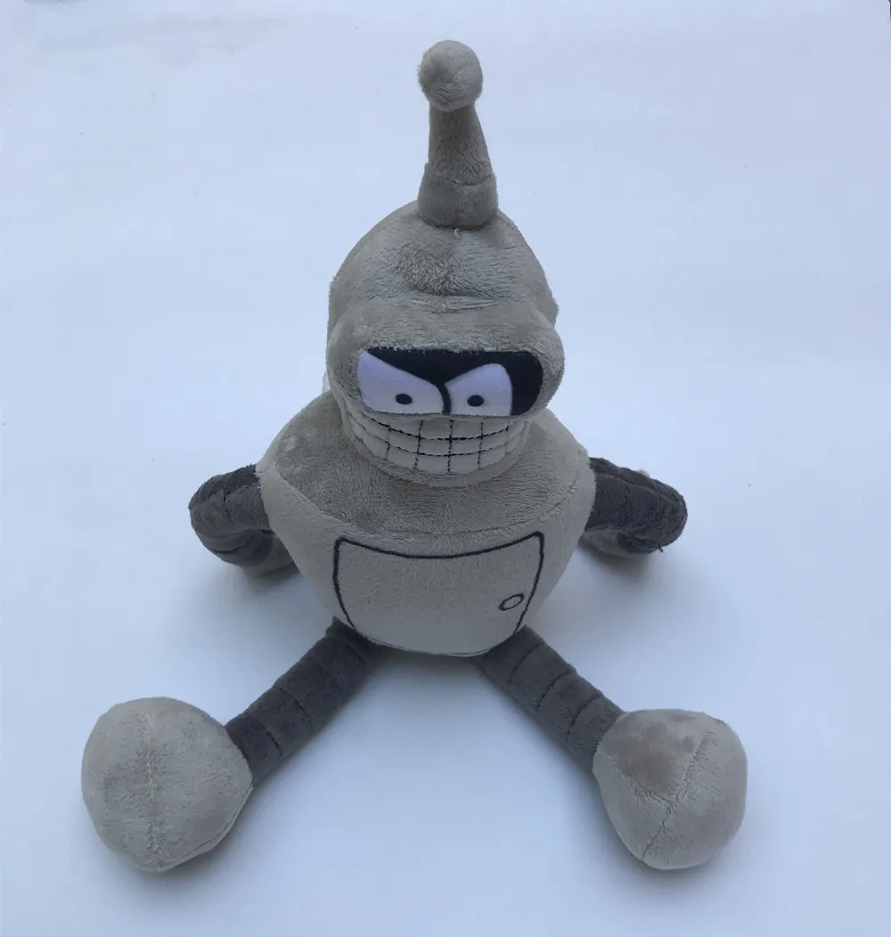 Фильм Кукла робот Бендер Косплей мягкий талисман игрушка 40 см высота серый фаршированные и плюшевые Мультяшные куклы
