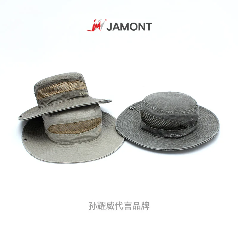 Jamont открытый солнцезащитный козырек Мужская Рыбацкая шляпа летняя Защита от солнца наружная альпинистская походная шляпа для путешествия портная сеть