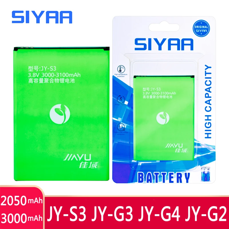 SIYAA JY-S3 JY-G2 JY-G3 JY-G4 Original Battery For Jiayu JYS3 S3 G3 JYG4 G4 G2 Replacement Bateria Lithium Polymer | Мобильные