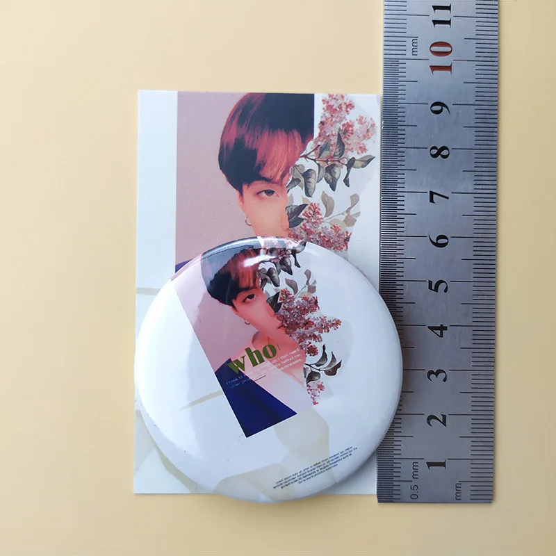 58 мм Bangtan мальчики карманное Зеркало макияж Mirro карта душа Persona JUNG KOOK любят себя j-hope