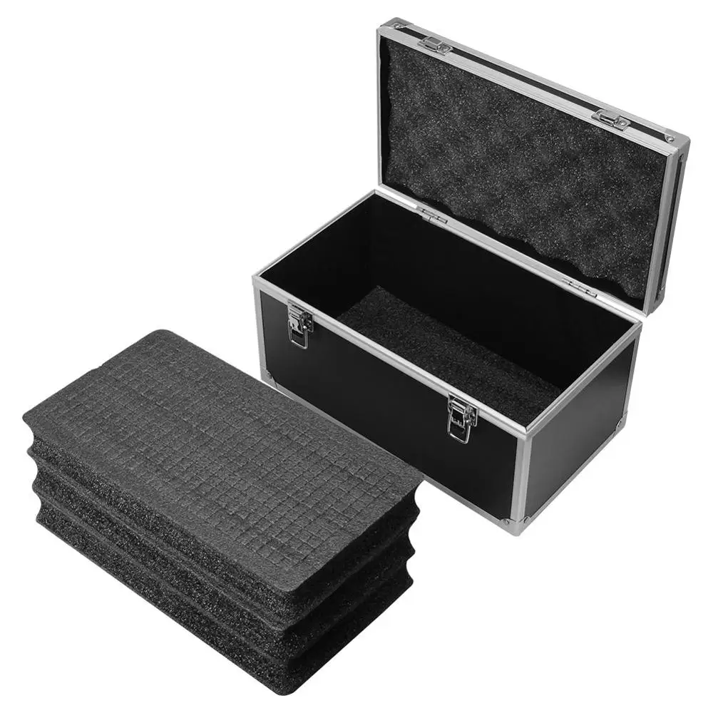30x17x16cm Aluminum alloy Tool Case Portable Outdoor Vehicle Kit Box Equipmen Safety Equipment instrument Case Suitcase Outdoor tool case instrument box