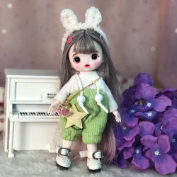 BJD – poupée princesse de 16CM, maquillage fait à la main, Super mignon, costume de mode, OB11, figurines articulées, jouet cadeau pour filles, échelle 1/8, C1602 