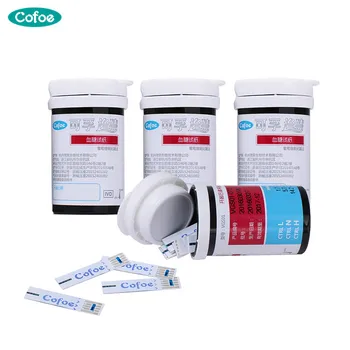 

Cofoe Yizhen 50/100pcs Blood Glucose Test Strips With Blood Collecting Needles Lancets Only For Cofoe Yizhen Glucometer Diabetes