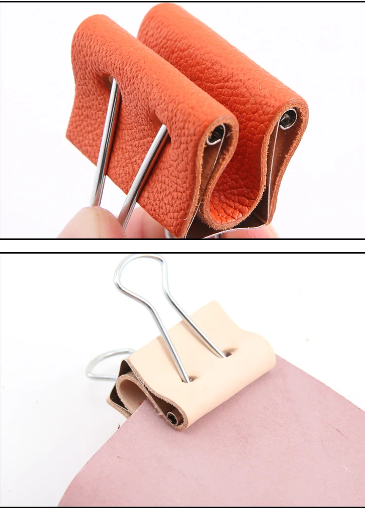 4 шт. DIY ручной работы кожа Клей Склеивание Вспомогательный зажим из нержавеющей стали растительного дубления кожа овчина