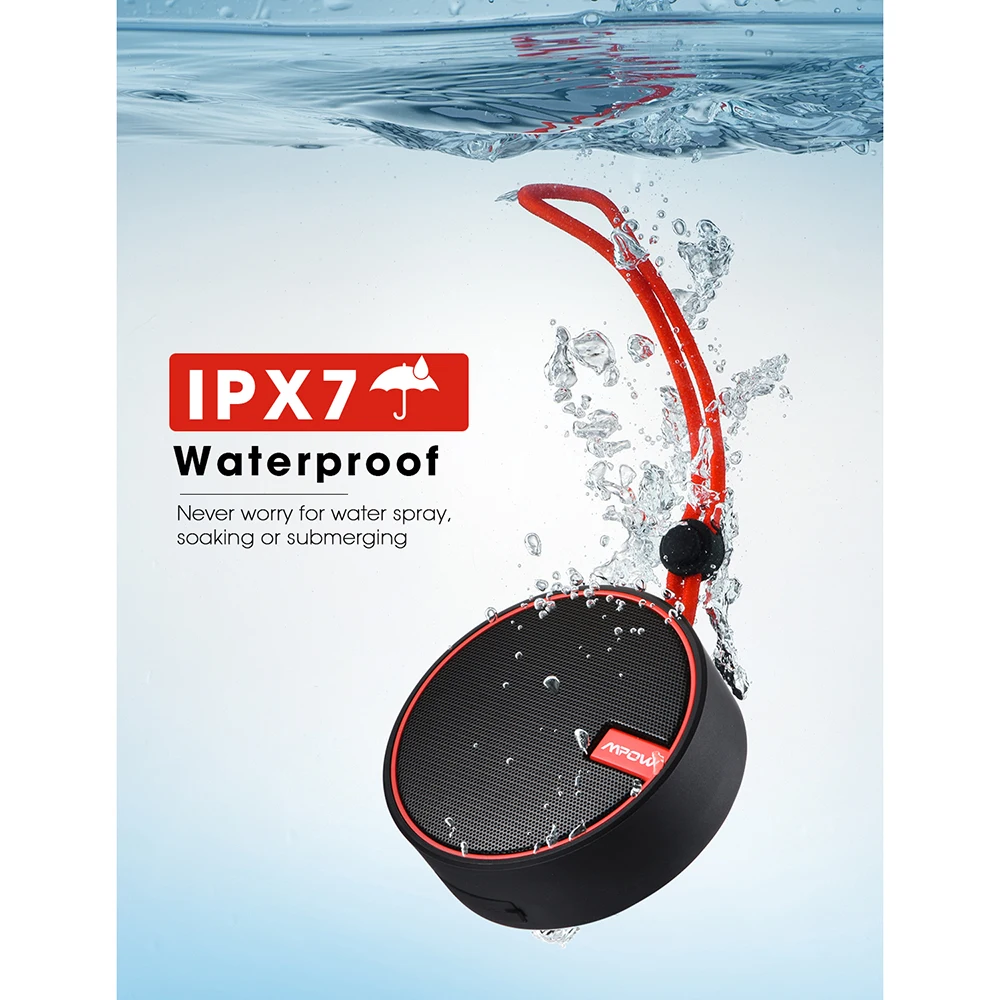 Mpow Soundhot Q2 Bluetooth 5 0 Беспроводная Портативная колонка IPX7 Водонепроницаемая с Hi Fi