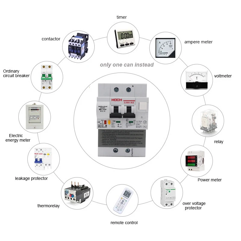 Hoch ZJSB9 80Z controle remoto 2 p