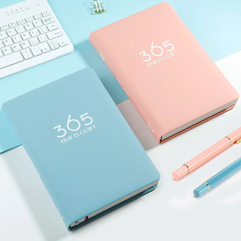 

2020 Agenda 365 Planner Diary Weekly Leather Manager A5 Notebook Monthly Schedule Chinese Planning One Page One Day