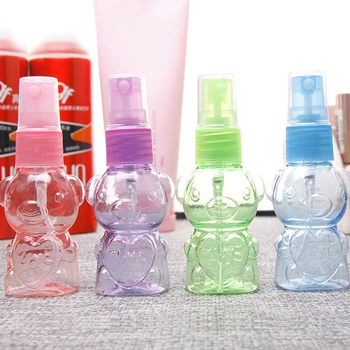 

1pc Transparent Empty Alcohol Disinfectant Spray Bottles 30ml Plastic Mini Refillable Container Travel Empty Cosmetic Containers