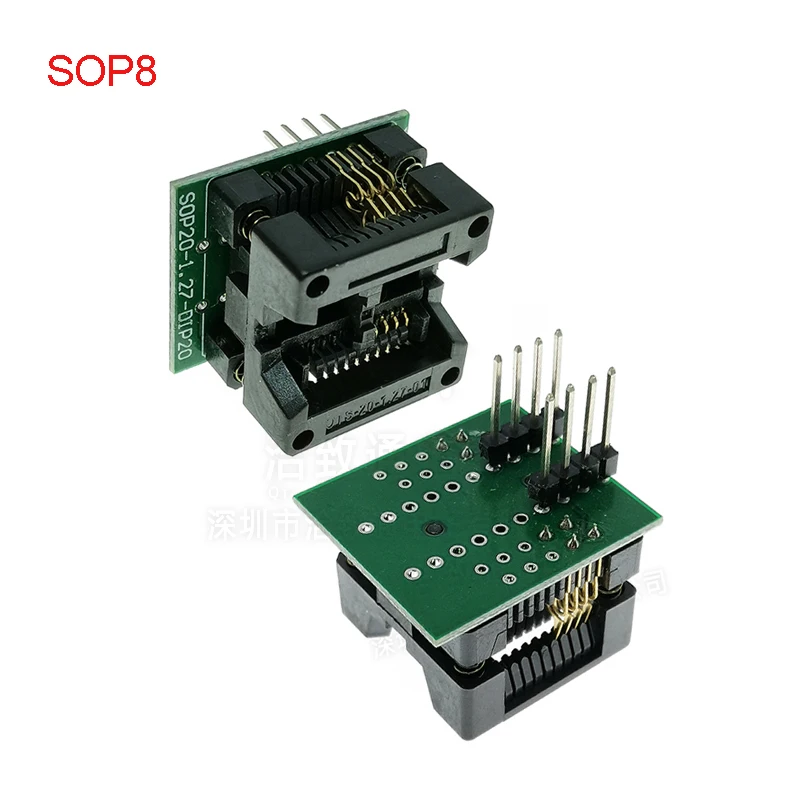 Sop8 soquete de queimadura-in 14/16/18/20/24/28 para dip ampla e estreita corpo chip adaptador de conversão ic assento de teste