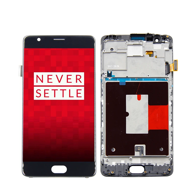 For Oneplus3 Oneplus 3 3T A3000 A3010 A3003 1+3 /1+3t LCD Display Touch Screen Digitizer Glass Assembly + Frame | Мобильные телефоны