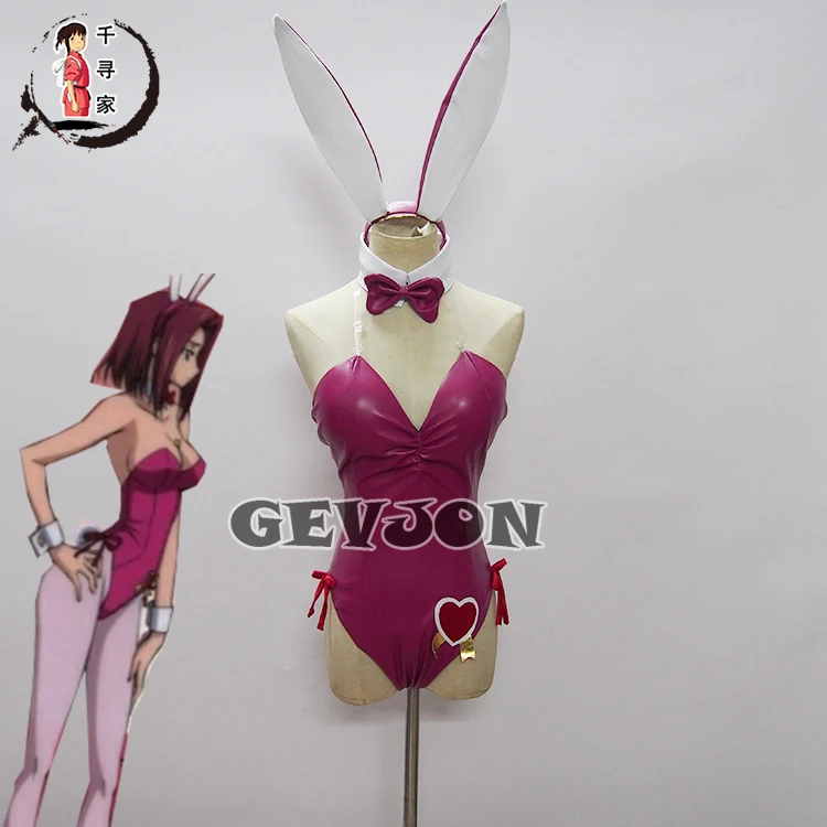 

Anime Code Geass Kallen Stadtfeld Cosplay Costumes Sexy Red Bunny Girl Jumpsuit/Bikini Unisex Role Play Clothing High-End Custom