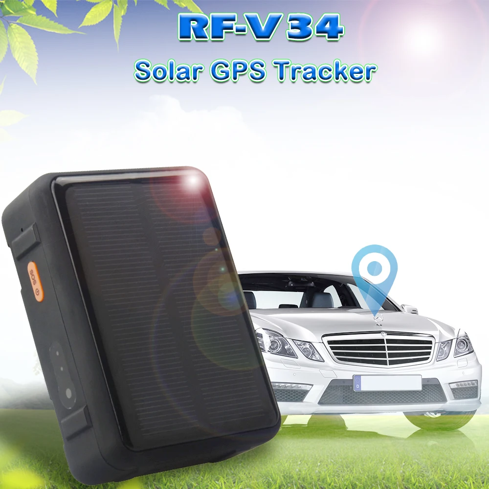 Solar Power Sheep Cow Cattle GPS Tracker RF-V34 9000mAh Waterproof GSM GPS WiFi Tracking Voice monitoring Anti-remove SOS Alarm