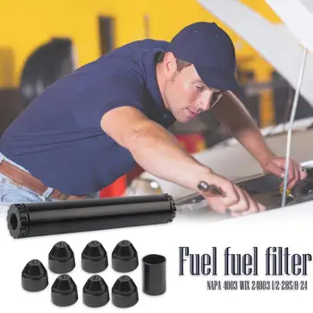 

1/2-28 5/8-24 NAPA 4003 WIX 24003 Car Fuel Filter 1x6 Aluminum Silver Black Only for Car Used Car Solvent Trap Auto Filters Part