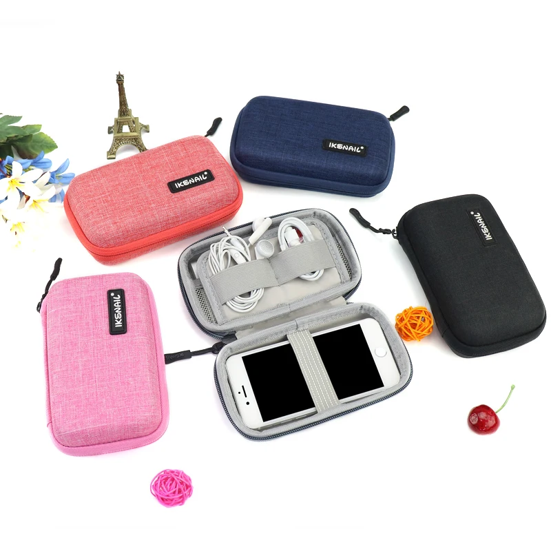 Нейлоновые портативные аксессуары для наушников сумки переноски Airpods чехол с