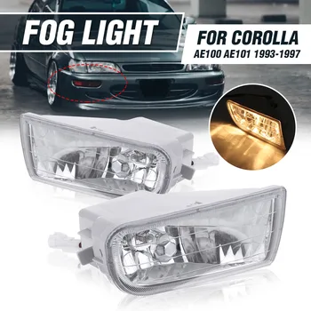 

New Pair Car Front Bumper LED Fog Lights Fog Light Lamp With Bulb For Toyota Corolla AE100 AE101 1993-1997 A1649060451