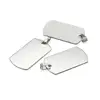 50pcs 201 Stainless Steel Rectangle Blank Stamping Tag Pendants with Snap on Bail Supplies for DIY Jewelry Necklace Making 2