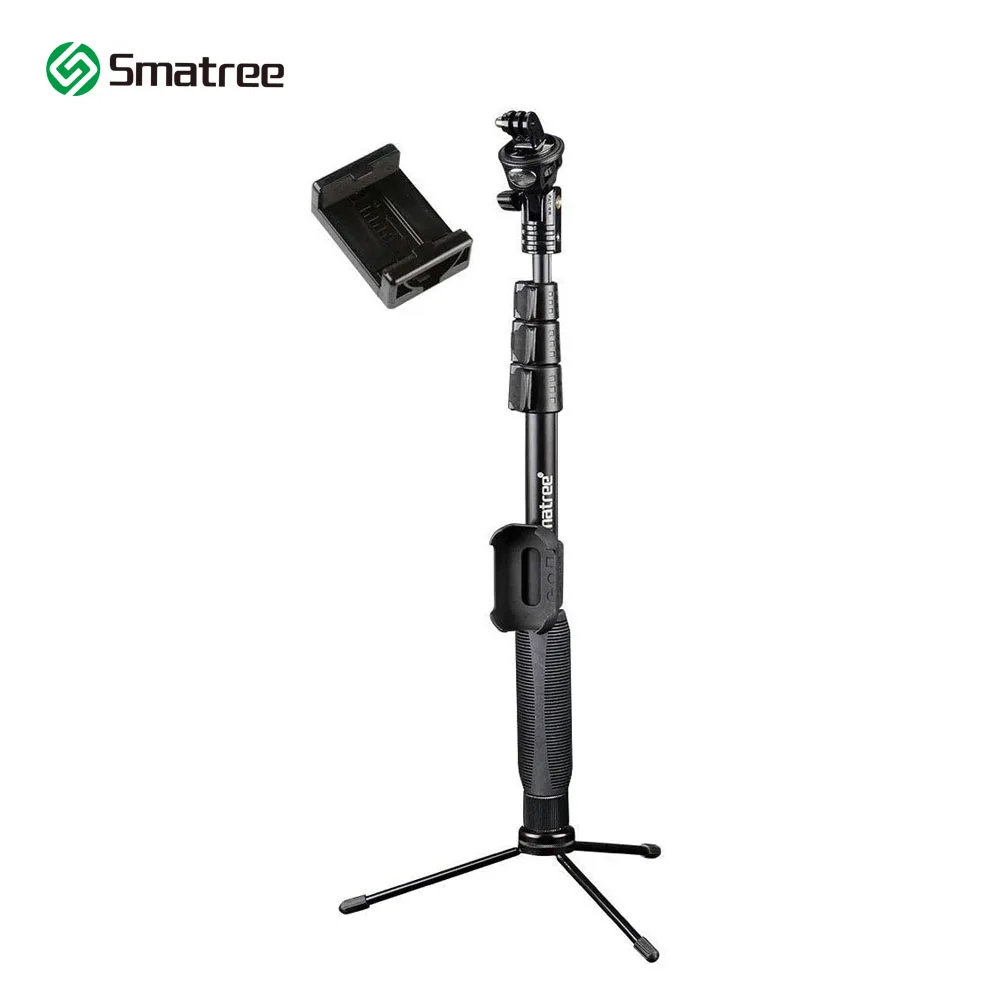 Smatree Y2 телескопический шест палка для селфи со штативом подставка GoPro Hero 8/7/6/5/4